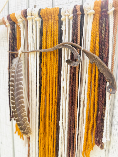 Safflower & Natraj Branch Macrame