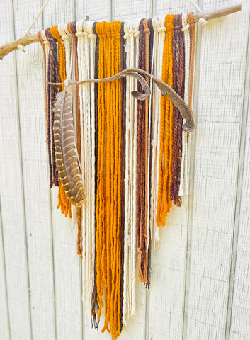 Safflower & Natraj Branch Macrame