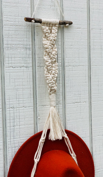 Natural Tassel Hat Holder