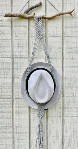 Branch with Grey Hat Holder